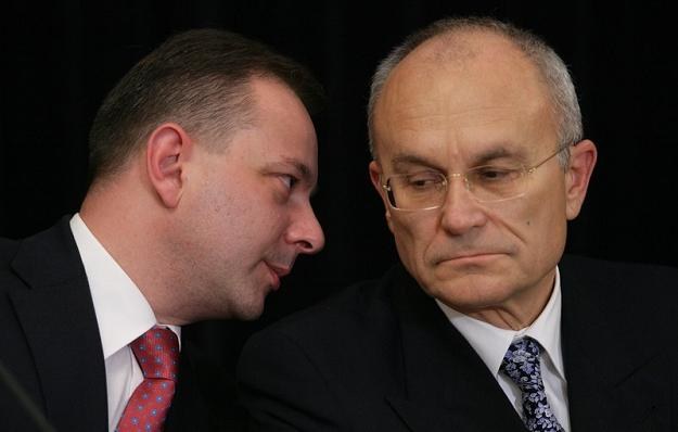 Michał Szubski, prezes PGNiG (L) i Maciej Kaliski, wiceminister gospodarki. Fot. Stefan Maszewski /Reporter