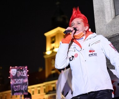 Michał Wiśniewski z dziećmi na proteście "Daj żyć kulturze". Kto jeszcze wziął udział?