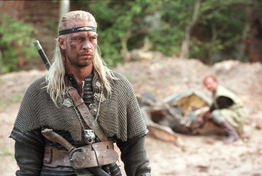 Michał Żebrowski na planie "Wiedźmina" Marka Brodzkiego /TVP/PAP- Bartłomiej Zaranek  /PAP