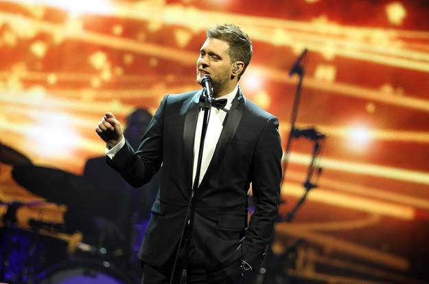 Michale Buble podczas koncertu w Londynie /foto.	Suzan    /PAP/EPA