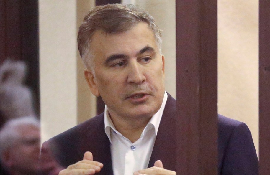 Micheil Saakaszwili /IRAKLI GEDENIDZE / POOL /PAP/EPA