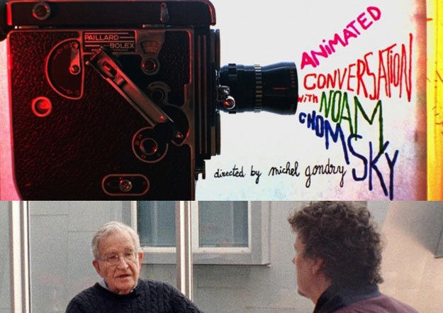 Michel Gondry nie byłby sobą, gdyby rozmowy z Noamem Chomskym nie przedstawił w formie animacji! /materiały prasowe
