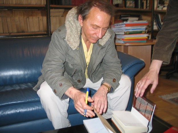 Michel Houellebecq w czasie wizyty w Krakowie &nbsp; /Maciej Grzyb /RMF FM