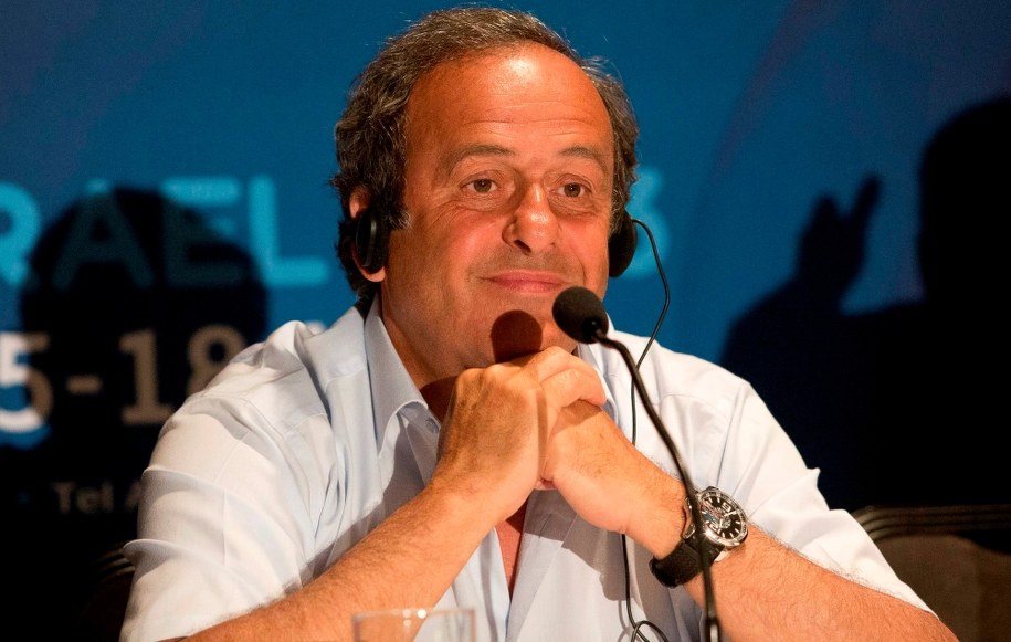Michel Platini /PAP/EPA/ABIR SULTAN / POOL /PAP/EPA