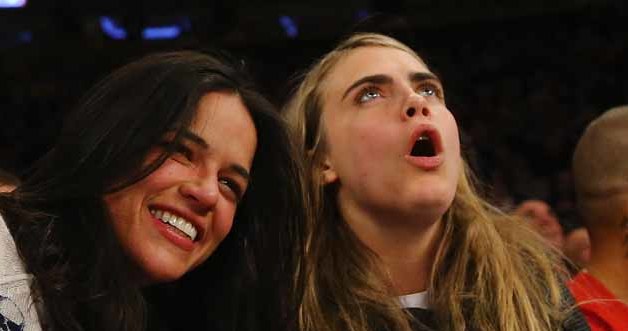 Michelle Rodriguez i Cara Delevingne /Al Bello /Getty Images