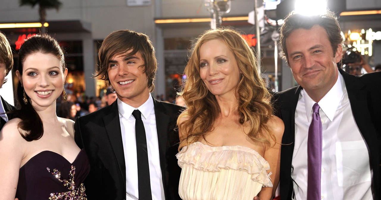 Michelle Trachtenberg, Zac Efron, Leslie Mann and Matthew Perry podczas premiery filmu "17 Again" / Kevin Winter / Staff /Getty Images