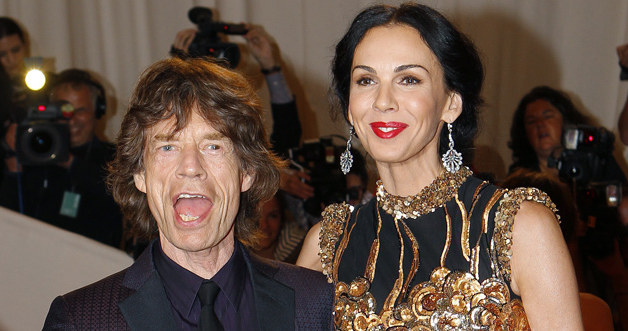 Mick Jagger i L'Wren Scott /Agencja FORUM