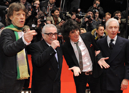 Mick Jagger, Martin Scorsese, Ron Wood i Charlie Watts na Berlinale /AFP