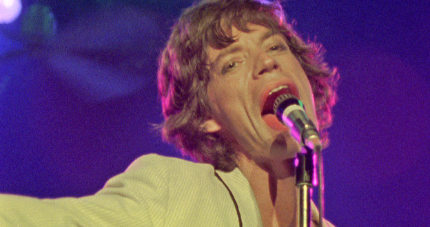 Mick Jagger podczas legendarnego koncertu /materiały prasowe