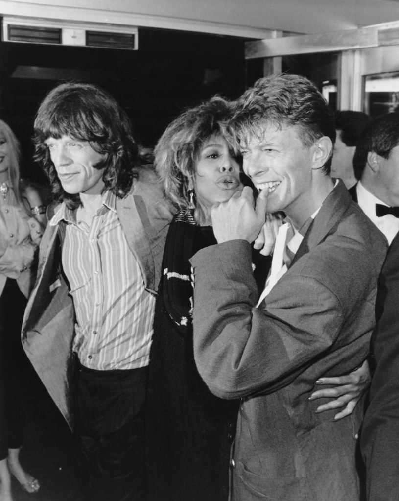 Mick Jagger, Tina Turner i David Bowie /Dave Hogan /Getty Images