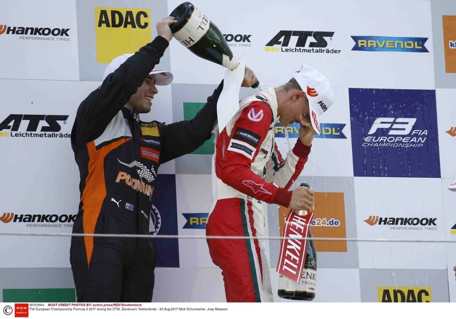 Mick Schumacher i Joey Mawson na zdjęciu z 2017 roku /action press/REX/Shutterstock /East News