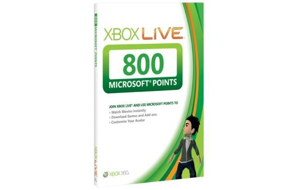 Microsoft Points - zdjęcie karty pre-paid z kodem na 800 punktów /Informacja prasowa