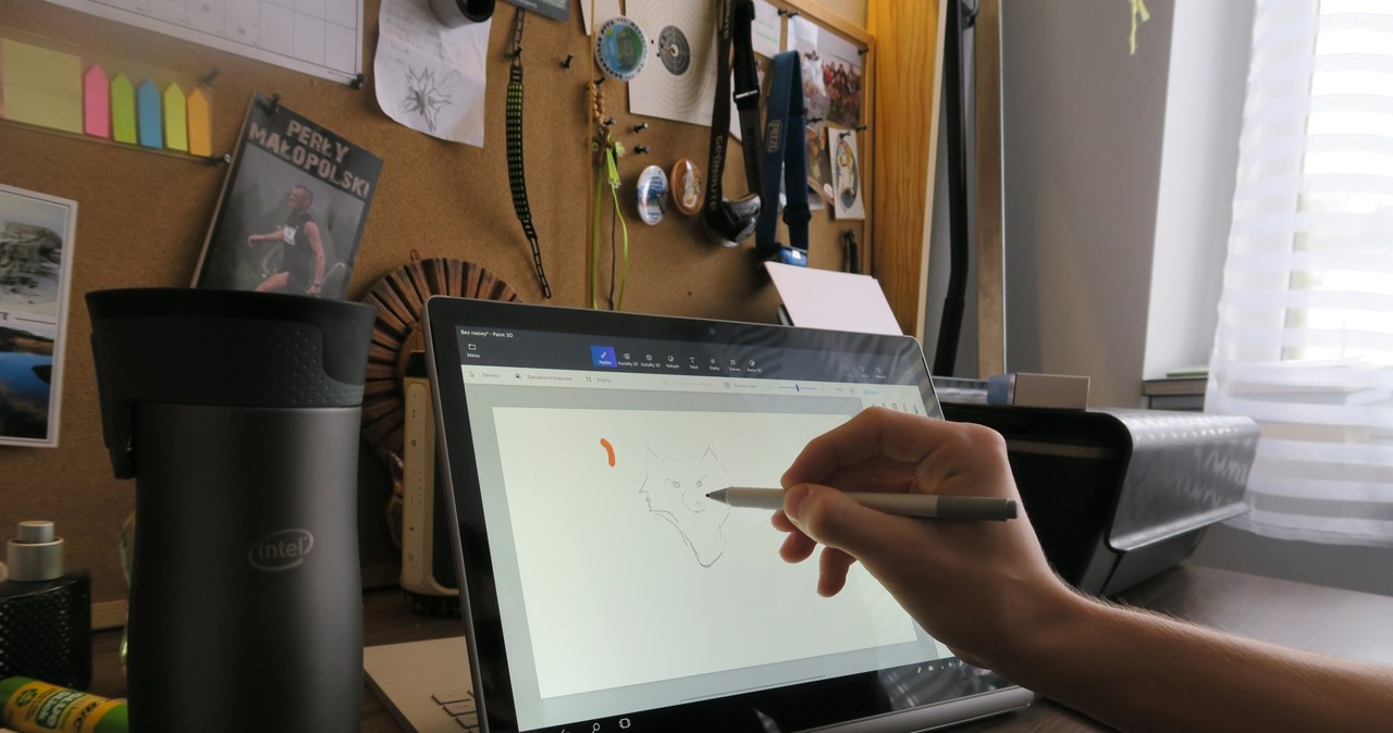 Microsoft Surface Book 2 - tryb rysowania /INTERIA.PL