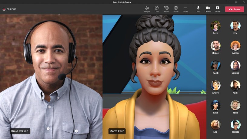 Microsoft wprowadzi wirtualne avatary 3D do Teams /Microsoft /materiały prasowe