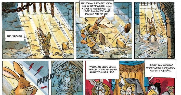 "Miecz Ardeńczyka" tylko z pozoru jest komiksem dla dzieci /materiały prasowe