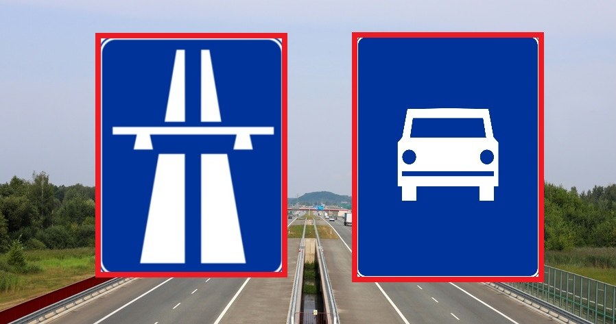 Między autostradą i drogą ekspresową są pewne istotne różnice /Tomasz Kudala /Reporter