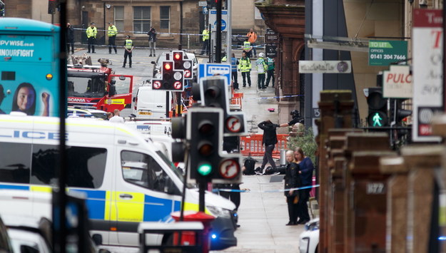 Miejsce ataku w Glasgow /STRINGER /PAP/EPA