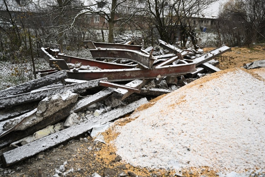 Miejsce eksplozji w Przewodowie /Darek Delmanowicz /PAP