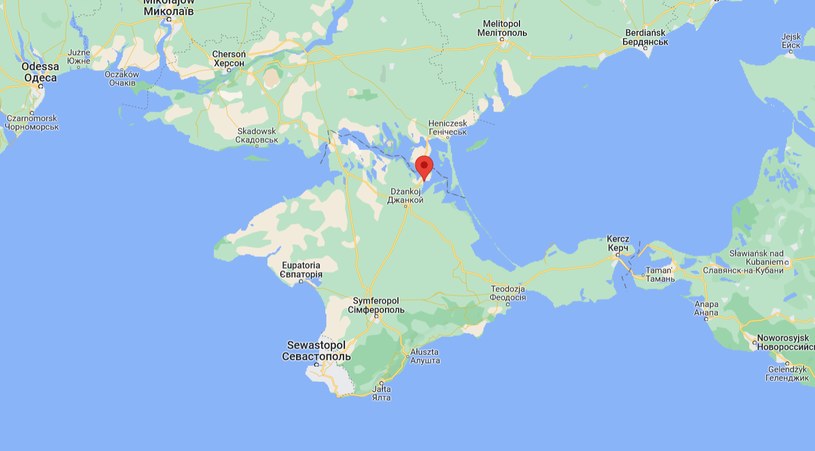 Miejsce, gdzie wcześniej była baza rosyjskiego sprzętu /screen/Google Maps/Marcin jabłoński /materiał zewnętrzny