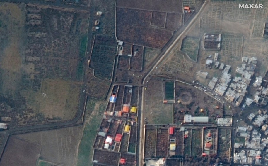 Miejsce katastrofy ukraińskiego boeinga /SATELLITE IMAGE ©2019 MAXAR TECHNOLOGIES / HANDOUT /PAP/EPA