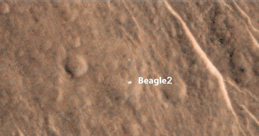 Miejsce lądowania Beagle 2 /materiały prasowe