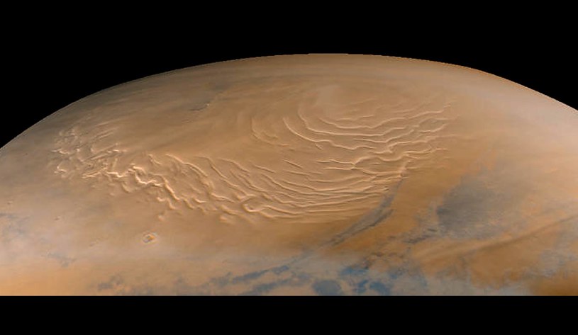 Miejsce lądowania misji ma się znajdować przy biegunie północnym Marsa. /AFP
