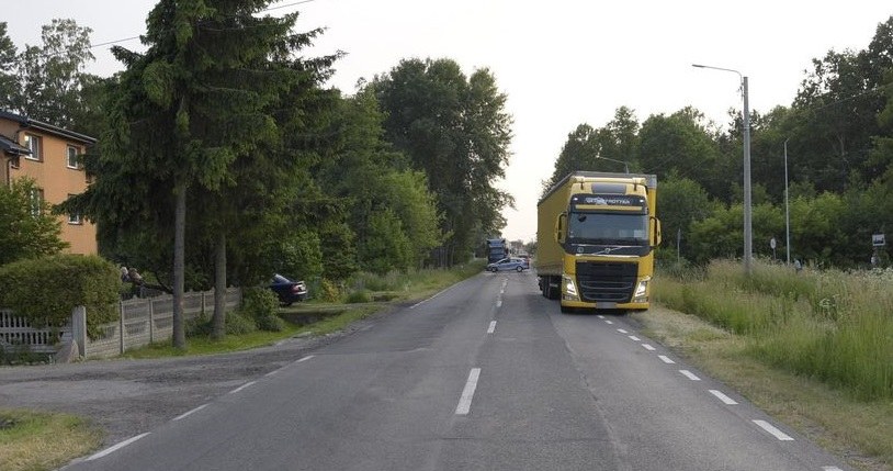 Miejsce potrącenia sześciolatka na rowerze /Policja