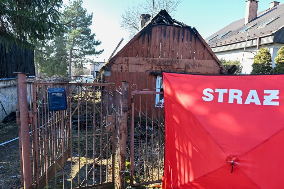 Miejsce pożaru w Skarżysku-Kamiennej /Piotr Polak /PAP