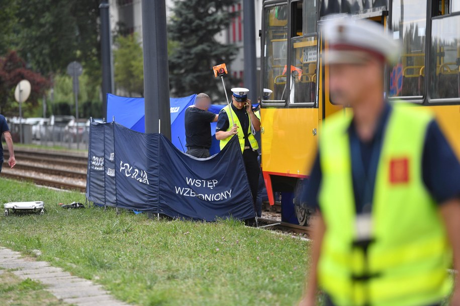 Miejsce śmiertelnego wypadku na ulicy Jagiellońskiej na Pradze-Północ w Warszawie /Piotr Nowak /PAP