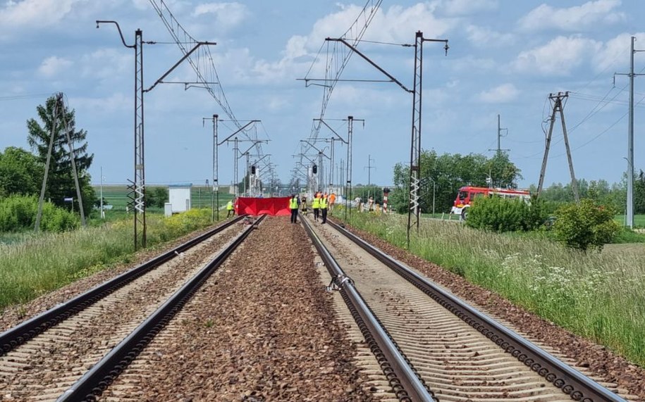 Miejsce śmiertelnego wypadku / KPP Jarosław /