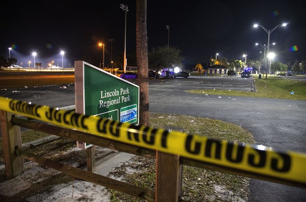 Miejsce strzelaniny w mieście Fort Pierce w amerykańskiej Florydzie /CRISTOBAL HERRERA-ULASHKEVICH /PAP/EPA