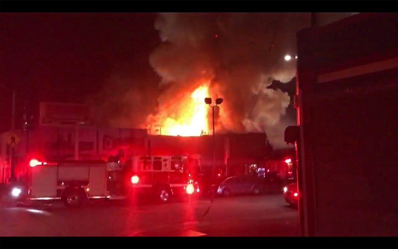 Miejsce tragedii /@OAKLANDFIRELIVE /EPA