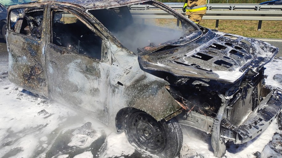 Miejsce tragicznego wypadku na drodze S8 w miejscowości Ojcowizna /KPP Wyszków /PAP