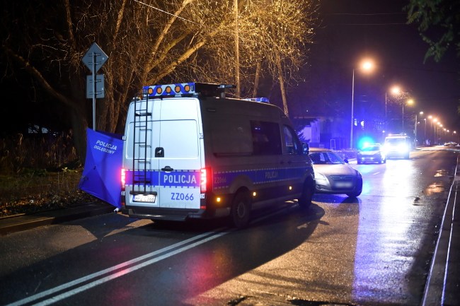 Miejsce tragicznego wypadku przy skrzyżowaniu ulic Wspólnej i Szosowej w warszawskiej dzielnicy Wesoła /PAP