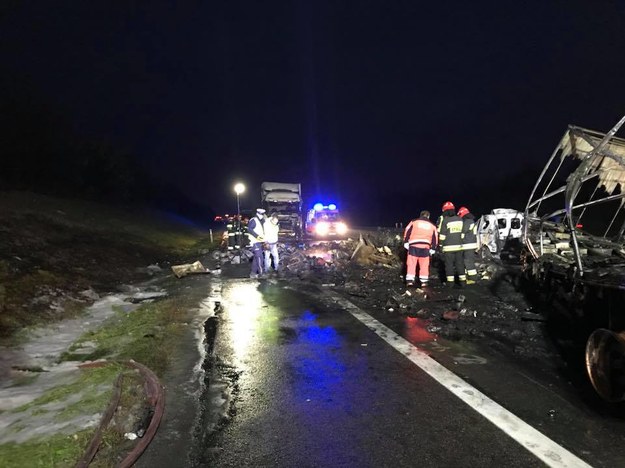 Miejsce tragicznego wypadku /Pomoc Drogowa Wal-Car Ratownictwo Drogowe /Facebook