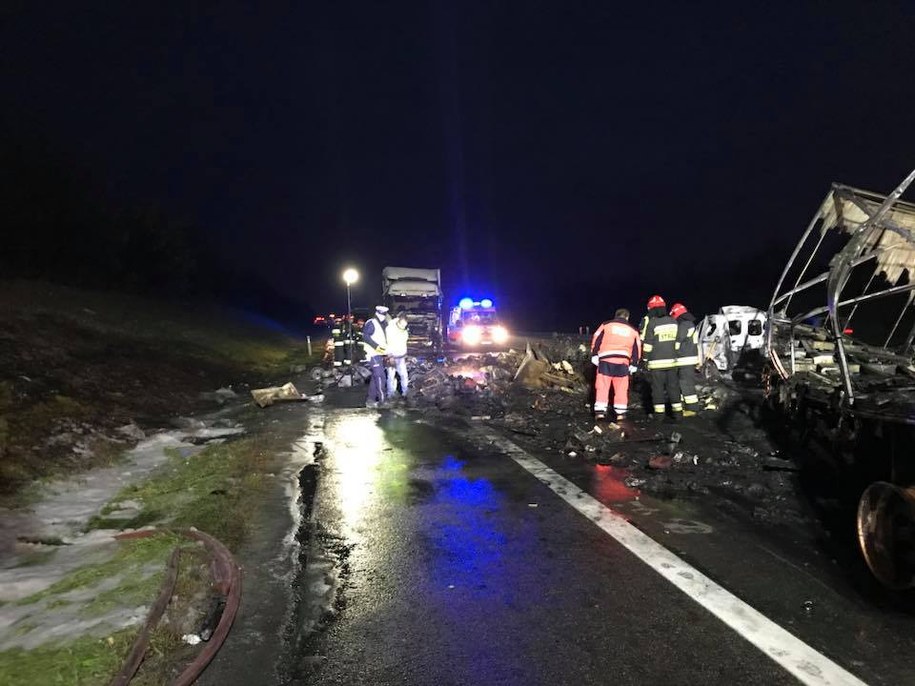 Miejsce tragicznego wypadku /Pomoc Drogowa Wal-Car Ratownictwo Drogowe /Facebook