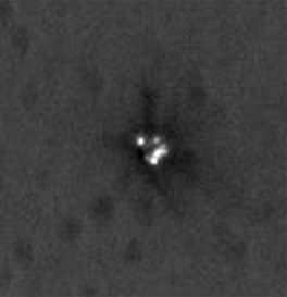 Miejsce upadku dolnej osłony termicznej / NASA/JPL-Caltech/Univ. of Arizona /materiały prasowe