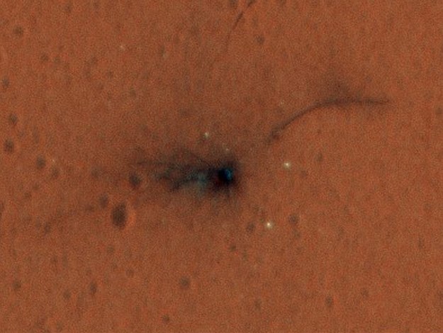 Miejsce upadku Schiaparellego / NASA/JPL-Caltech/Univ. of Arizona /materiały prasowe