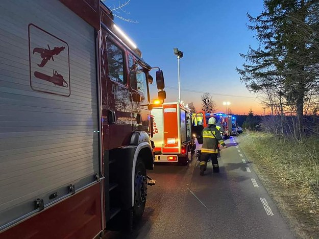 Miejsce, w którym doszło do tragicznego wypadku /KSRG OSP Szymbark /Facebook