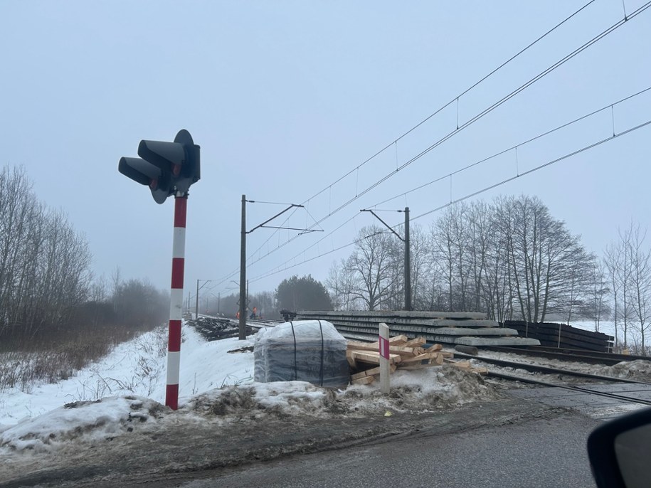 Miejsce, w którym doszło do wykolejenia pociągu /Michał Dobrołowicz /RMF FM
