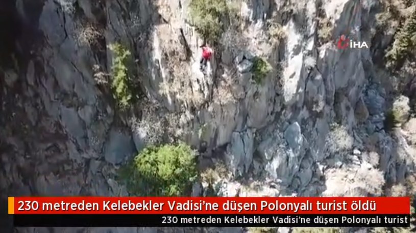 Miejsce, w którym doszło do wypadku w tureckiej Dolinie Motyli; Dailymotion.com /