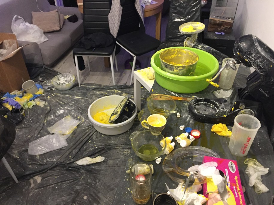 Miejsce w którym mężczyźni produkowali amfetamine /MOSG /