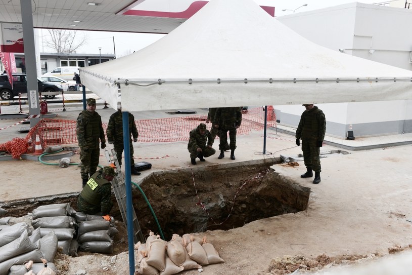 Miejsce, w którym odkryto bombę /AFP