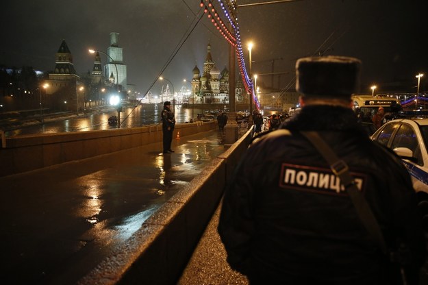 Miejsce, w którym zabito Niemcowa /Sergei Ilnitsky /PAP/EPA