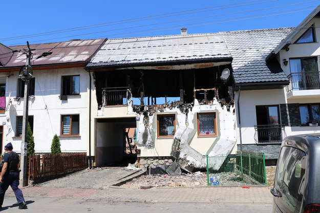 Miejsce wczorajszego pożaru we wsi Nowa Biała /Jacek Skóra /RMF FM