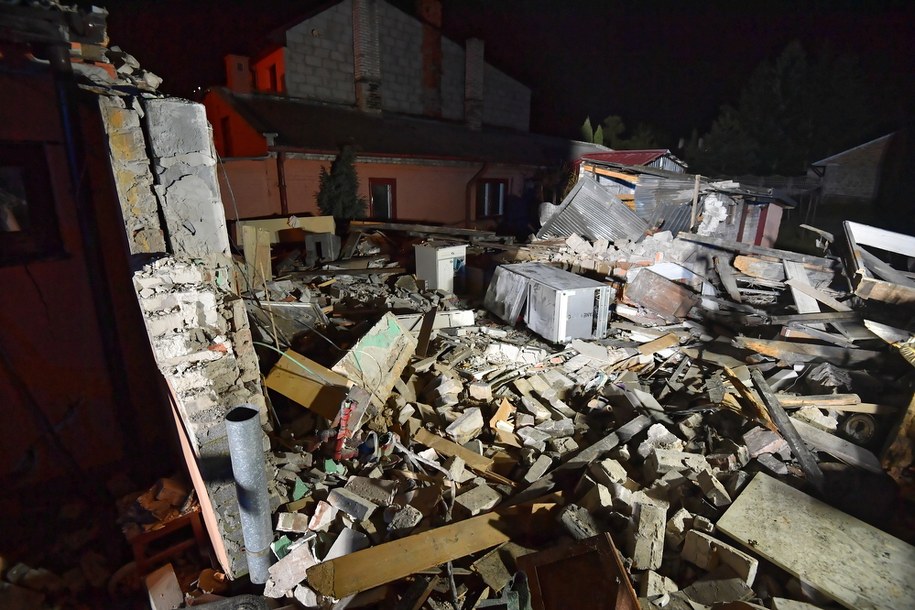 Miejsce wybuchu / 	Piotr Polak    /PAP