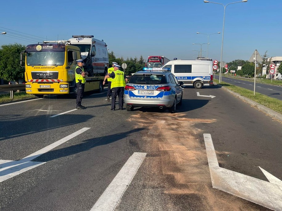 Miejsce wypadku / fot. Komenda Powiatowa Policji w Gnieźnie /