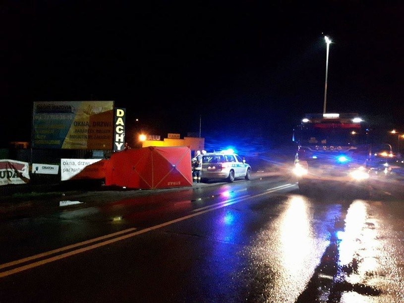 Miejsce wypadku / Fot: OSP Kobyłka /Informacja prasowa