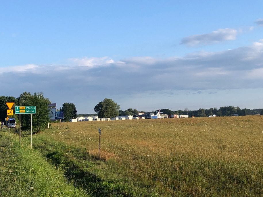 Miejsce wypadku o poranku we wtorek /Michał Dobrołowicz /RMF FM