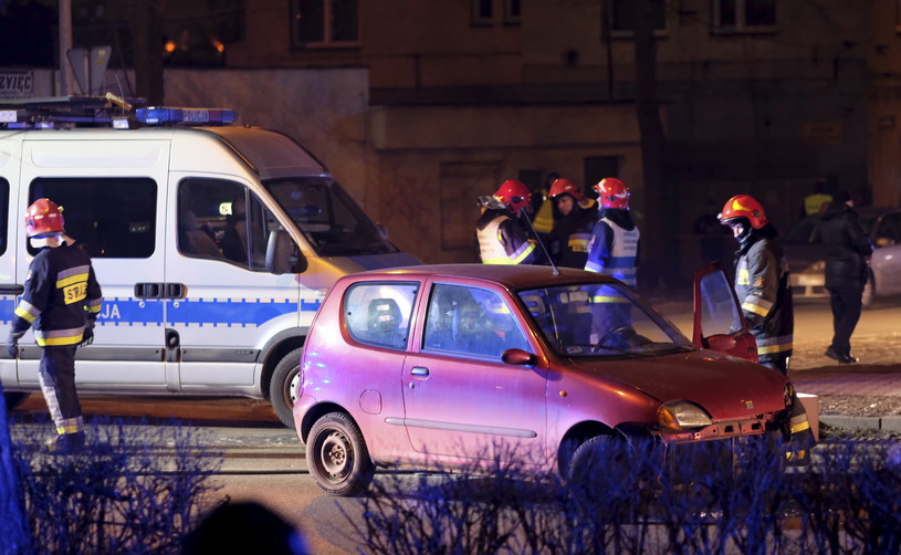 Miejsce wypadku samochodowej kolumny rządowej z udziałem premier Beaty Szydło, do którego doszło w piątek w Oświęcimiu /Andrzej Grygiel /PAP life